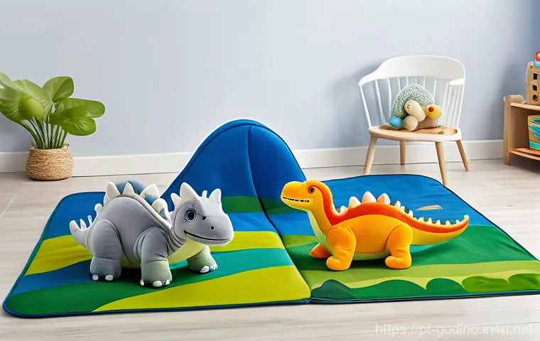 고고다이노 장난감 리뷰 채널 추천 - A cheerful, bright-eyed child, approximately 6-8 years old, wearing comfortable, colorful play cloth...