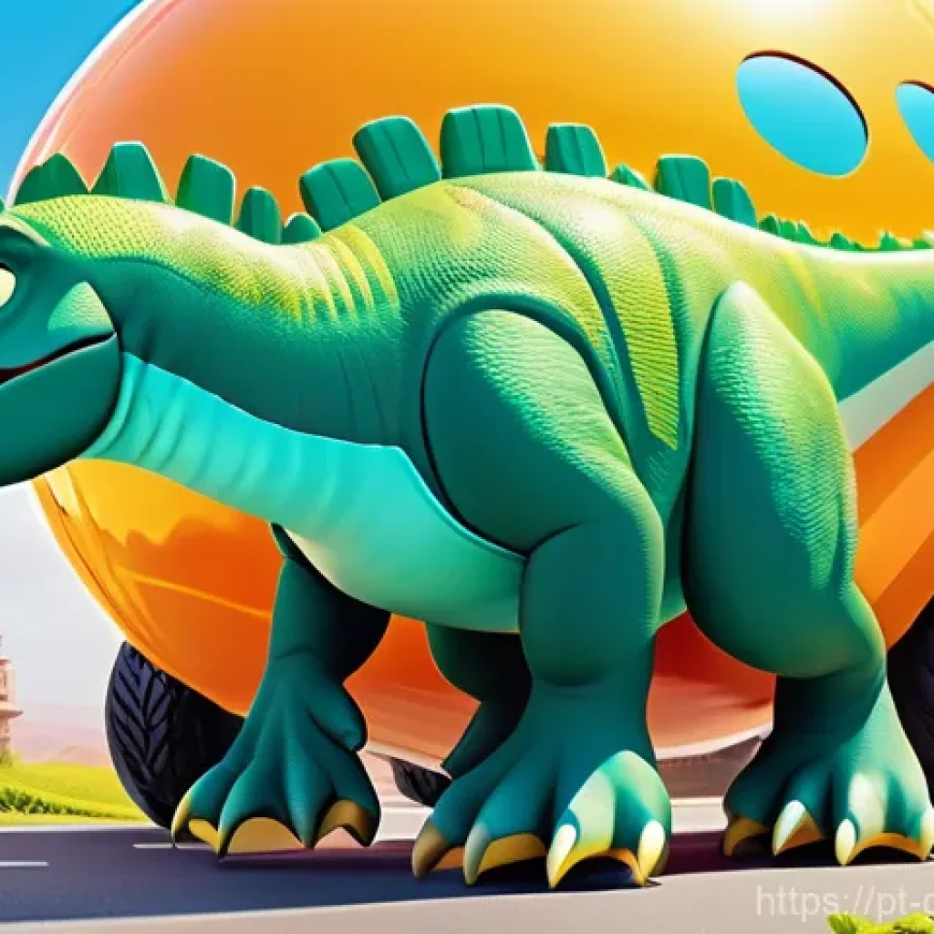 고고다이노를 본 어린이 연령대 분석 - A vibrant, action-packed scene on the colorful and futuristic Planet Ururu. The GoGo Dino team is in...