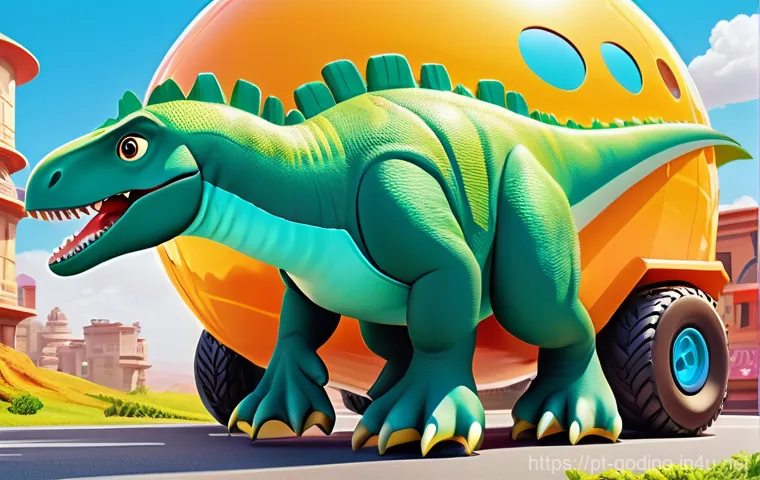 고고다이노를 본 어린이 연령대 분석 - A vibrant, action-packed scene on the colorful and futuristic Planet Ururu. The GoGo Dino team is in...